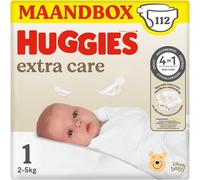 Kalanka-Huggies Couches Pour Bébé Extra Care, Taille 1 (2-5 Kg), 4 X 28 Unités