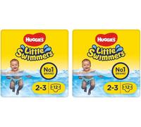 Kalanka-Huggies Little Swimmers Swim Nappies Size 2-3 3-8kg 12 Per Pack (Lot De 2)
