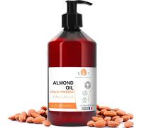 Kalanka-Huile Amande Douce Bio, Pressée À Froid, Pure. Huile De Massage Professionel, Huile Pour Cheveux Et Cils, Hydratant Corps(Mains, Ongles), Visage (Anti-Âge), Vergetures Grossesse - 250 Ml