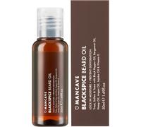 Kalanka-Huile Barbe Blackspice 50ml Huile Barbe Hommes D'argon, Bergamote Et Chanvre, 99% Naturel, Favorise Pousse Barbe Et La Densité De La Barbe, Vegan