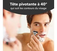 Kalanka-Hybrid 5 Flex Recharges - 8 Recharges De Rasoir Homme À 5 Lames Nanotech En Titane Avec Bande Lubrifiante Pour Un Rasage Précis