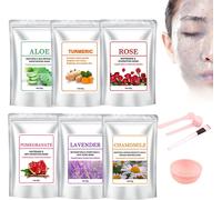Kalanka-Hydro Jelly Peel Off Mask Powder, 6 Pièces Peel-Off Jelly Facial Mask Salon De Beauté Professionnel Masque De Modélisation De Spa Argile/Boue Ou Masque En Gel À La Maison, Poudre De Masque Ge
