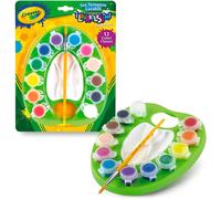 KALANKA-i Lavabilissimi - Set de gouaches lavables avec pinceau, 12 couleurs assorties, activité créative enfants, 54-1066