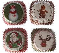 KALANKA-Ibili 735911 Set 100 Capsules à Pâtisserie Noël 4 Modèles Papier