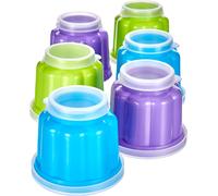 Kalanka-Ibili 756500 Lot De 6 Moules À Gelée (Blister), Plastique, Multicolore, 7.5 X 7.5 X 6.1 Centimètres-Kalanka
