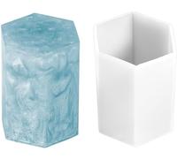 Kalanka-Ideen Mit Herz Moule En Silicone En Forme De Cylindre Hexagonal Dimensions De L'objet : 8,7 Cm X 6,4 Cm X 5,6 Cm-Kalanka
