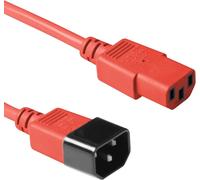 KALANKA-IEC Câble d'extension de 3 m, C13 vers C14 IEC Plug to Socket 3 broches AK5107 Rouge