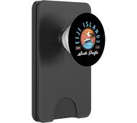 Kalanka-Îles Fidji Tropicales Plage Coucher De Soleil Palmier Et Vague Rétro Popsockets Popwallet Pour Magsafe