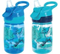 Kalanka-Incredible Gulp ¿ Tasse Pour Enfants Anti-Fuites Poignée De Transport 360ml Motifs Dinosaures +18 Mois 2 Pack