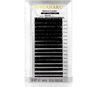 Kalanka-Individuel Cils À Cils Professionnel Naturel Boucle Stable Volume Russe Rainures En Nid D'abeille Traitées Au Laser À La Racine Extension De Cils Honeycomb Lash Noir 16 Rows (0.07 D 14mm)
