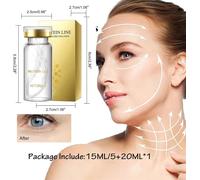 Kalanka-Instalift Kit De Levage De Fils Protéinés,Fil De Collagene Pour Le Visage,Ensemble De Fils De Protéines,Collagen Threads For Face Pour Le Lifting Raffermissant,15ml+20pcs