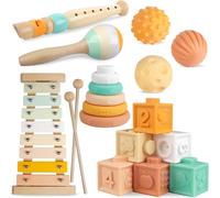 KALANKA-Instruments de Musique pour Tout-Petits, Jouets musicaux Montessori pour bébés, Instruments pour garçons e (New 6 in 1)
