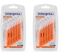 Kalanka-Interprox Plus - Supermicro 0.7 - Brossettes Interdentaire - Fibres En Tynex - Orange - Blister De 6 Unités (Lot De 2)