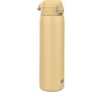 Kalanka-Ion8 Gourde Inox Léger 1 Litre, Non Isolé, Anti-Fuite, Facile À Ouvrir, Verrouillage Sécurisé, Lavable Au Lave-Vaisselle, Poignée De Transport, Acier Inoxydable, 1200ml, Désert