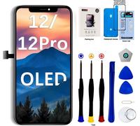 Kalanka-Iphone 12/12 Pro Oled Display Di Ricambio Con Strumento Di Riparazione, Digitalizzatore Touchscreen Assembly Frame Per A2403, A2172, A2402, A2404-6.1¿ Nero (Oled) Modelli