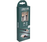 Kalanka-Itense - Câble De Charge Rapide En Nylon Type Micro-Usb - Longueur Câble: 3m - Compatible Android - Ultra Résistant - Puissance: 5w - Embouts Renforcés Pour Une Meilleure Durabilité