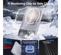 Kalanka-Ivanky 0.76cm Slim Magsafe Batterie Externe Pour Iphone 17 Air, Magnetique Power Bank 5000mah Pour Voyage, Qi Certified Batterie Pack Sans Fil Externe Induction Pour 16/15/14/13/12 Pro Max (S