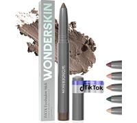 Kalanka-Iykyk Bâton De Fard À Paupières ¿ Bâtons De Fard À Paupières Longue Tenue, Scintillant, Résistant Aux Chocs Et Imperméable, Avec Taille-Crayon Intégré (Cendre)