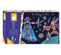 KALANKA-JANOD - Coffret Paillettes Héros - Les Ateliers du Calme - Kit Loisir Créatif Enfant - 3 Tableaux à Décorer - Apprentissage Motricité Fine et Concentration - Dès 6 Ans, J07920