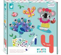 KALANKA-JANOD - My Arts & Crafts - 4 Ans - Coffret Créatif Multiactivités - 9 Illustrations - Kit Loisir Créatif Enfant - Apprentissage Motricité Fine et Concentration - J07747
