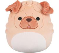 KALANKA-Jazwares SQCR07633 Peluche Officielle Morton Le Shar Pei Marron 19 cm