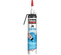 KALANKA-Je Jointe Mastic Blanc 200 ml, mastic étanche anti-moisissure en aérosol prêt à l'emploi, mastic silicone durable pour joints sanitaires spécial Bain & Cuisine