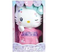 KALANKA-JEMINI Peluche Hello Kitty Kimono Kawaï 22 Cm Finition Douce Licence Officielle Design Japonais Livrée en Boîte Jouet Collectible Idée Cadeau Enfant Multicolore 024406