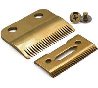 Kalanka-Jeu De Lames De Rechange Réglables Professionnelles #2161 - Compatible Avec Tondeuses Wahl 5 Star Series Senior Cordless, Magic Clip, Super Taper Modèles 8148/8504/1919 (Doré)