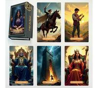 Kalanka-Jeu De Tarot Divinatoire, L'art Du Tarot : Un Voyage Spirituel À Travers Les Cartes, Jeu De 78 Cartes