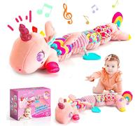 KALANKA-Jeux Bébé Peluche Musicale pour Bébé - Jouet d'Éveil 0-6 Mois - Cadeau de Naissance Fille Garçon (Licorne Rose)