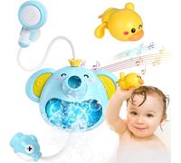 KALANKA-Jouet de Bain pour bébé Jouet Piscine Bebe 1 2 3 Ans pour Bébé Jouet de Bain Machine à Bulles Jouet de Bain pour bébé 1 2 3 4 5 6 Ans Douche Canard Jouet Fun Cadeau Bubble Maker