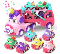 KALANKA-Jouet Licorne 7 en 1 pour Fille 2-6 Ans, Camion Sons et Lumières, Cadeau Anniversaire Enfants 2-6 Ans
