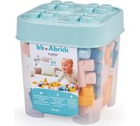 KALANKA-Jouets - 7916 - Mes premières Briques - BB Abrick - Jeu d'eveil - 50 pces - A partir de 12 Mois - Origine France Garantie, Pastel
