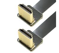 KALANKA-Jser Cyfpv double à 90 degrés vers le bas coudé HDMI type A mâle vers mâle HDTV FPC câble plat 20 cm pour FPV HDTV Multicopter Photographie aérienne
