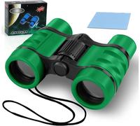 KALANKA-Jumelles Enfant, Grossissement 4X30, Jouet Enfant 4-12 Ans, Jumelles pour Enfants Jouet Parfait pour Les Petits Garcons et Filles Cadeau de Noël Enfants Jeux Exterieur, Antidérapant, Vert