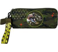 Kalanka-- Jurassic World, Trousse Cylindrique, Fournitures Scolaires, Vert, Produit Officiel