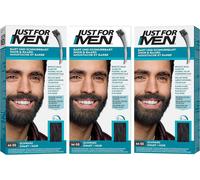 Kalanka-Just For Men Brush In Color Gelformel Bart Und Schnurrbart Schwarz - 3er Pack