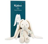 KALANKA-Kaloo - Lapinoo - Pantin Lapin - Peluche Bébé en Velours Côtelé - 35 cm - Couleur Crème - Matière très Douce - Boîte Cadeau - Dès la Naissance, K969946