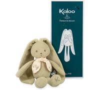 KALANKA-Kaloo - Lapinoo - Pantin Lapin Vert - Petite Peluche Bébé en Velours Côtelé - 25 cm - Matière très Douce - Boîte Cadeau - Dès la Naissance, K218014