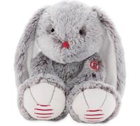 KALANKA-Kaloo - Rouge Kaloo Peluche Lapin Léo Gris 38 cm - Petite Peluche Douce en Fourrure Soyeuse - Dès la Naissance, K962984