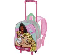 KALANKA-Karactermania Barbie Pets-Sac à dos 3D à Roulettes Petit, Rose, 26 x 34 cm, Capacité 7 L