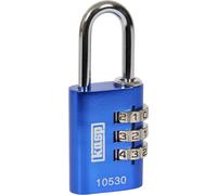Kalanka-Kasp K10530 Cadenas À Combinaison Aluminium 30 Mm Bleu