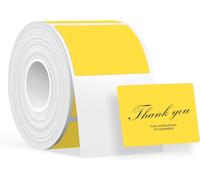 KALANKA-KATASYMBOL T50M Pro Étiquettes Thermiques Autocollantes Imperméables, 40 mm x 30 mm, 250 Pièces/Rouleau, Noir sur Jaune