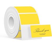 KALANKA-KATASYMBOL T50M Pro Étiquettes Thermiques Autocollantes Imperméables, 50 mm x 30 mm, 250 Pièces/Rouleau, Noir sur Jaune