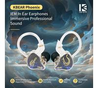 KALANKA-KBEAR Phoenix Ecouteur Gaming, in Ear Monitor Double Aimant DD 10mm, Ecouteurs Filaire avec Câble Double en Aluminium, IEM Gaming avec Basses Puissantes, avec Micro, pour Gamers et Audiophile