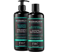 Kalanka-Kerargan - Duo Hydratant Shampoing & Après-Shampoing À L'huile De Coco Pour Cheveux Déshydratés Et Abîmés - Nourrit Le Cuir Chevelu - Sans Sulfate, Ogm, Silicone, Huile Minérale - 2x500 Ml