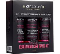 Kalanka-Kerargan - Kit De Voyage Ultra Réparateur À La Kératine Shampoing, Après-Shampoing & Masque - Nourrit, Lisse, Renforce & Protège Même En Déplacement - Sans Sulfate, Silicones, Ogm - 3x100 Ml
