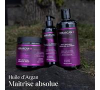 Kalanka-Kerargan - Soin Quotidien Disciplinant Sans Rinçage À L'huile D'argan Pour Cheveux Indisciplinés, Secs Et Frisés - Nourrissant, Anti-Frisottis, Démêlant - Sans Sulfate, Ogm, Huile Minérale -