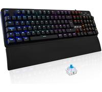 KALANKA-- Keyz Carbon E Clavier Mécanique Gamer Azerty Blue Switches Ultra Précis - 16 Effets de Rétro-Éclairage - Repose-Poignets Magnétique - Compatible PC PS4/PS5 Xbox One/Series X - New