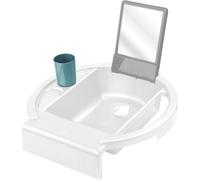 Kalanka-Kiddy Wash Lavabo Pour Enfants, À Fixer Sur Le Bord De La Baignoire, 38,7 X 38,2 X 10 Cm, Blanc, 20034 0314 01